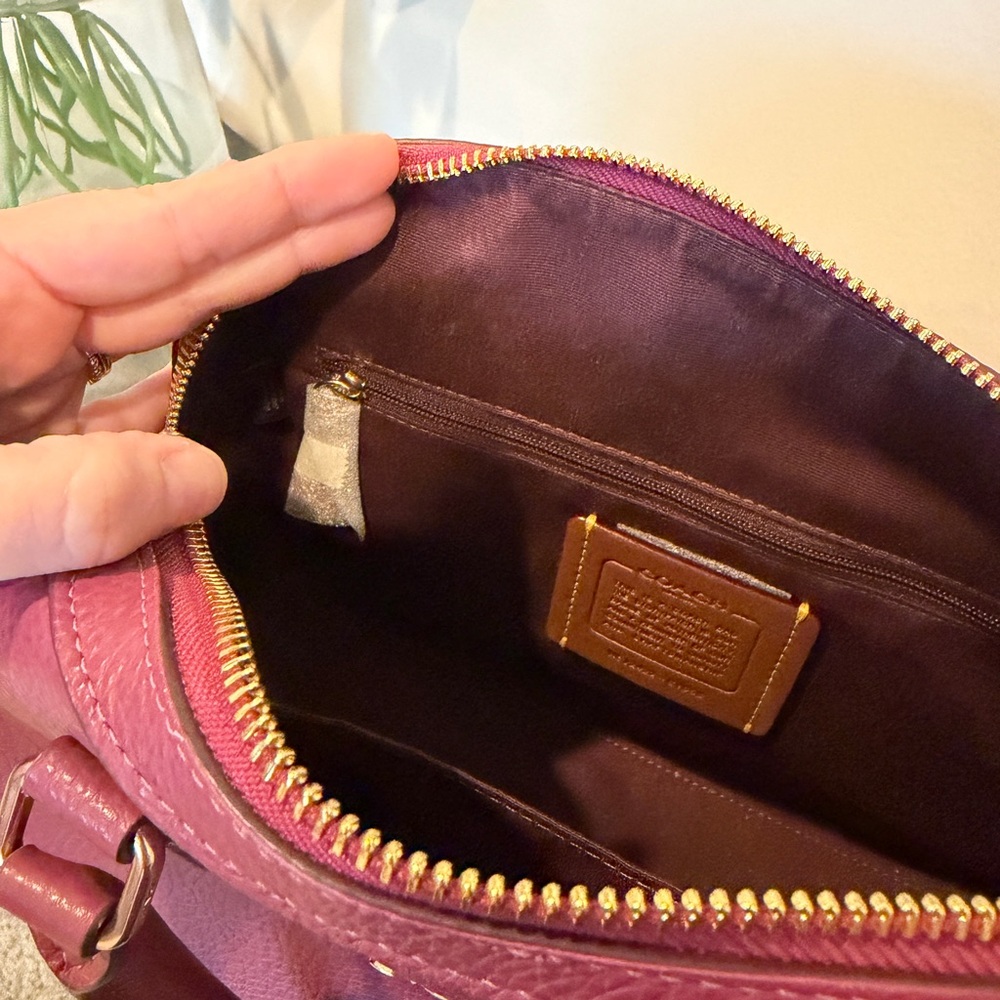 Coach Rowan Pink Leather Satchel NWOT - Picture 5 of 15